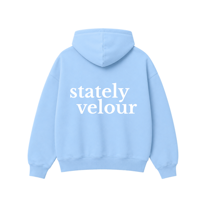 SIGNATURE BOXY HOODIE SKY (PRE-ORDER)