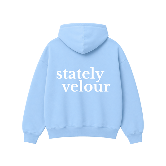 SIGNATURE BOXY HOODIE SKY (PRE-ORDER)