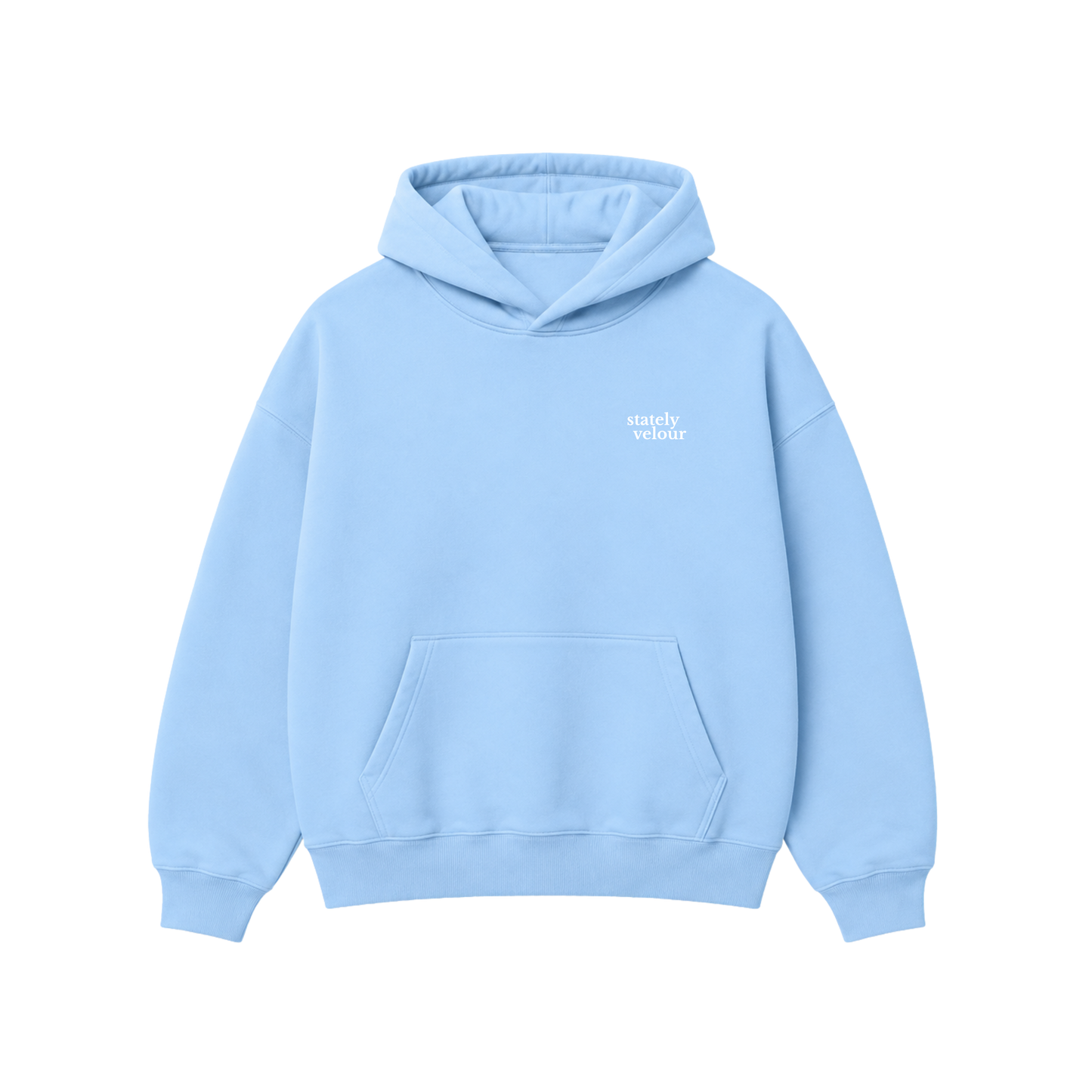 SIGNATURE BOXY HOODIE SKY (PRE-ORDER)