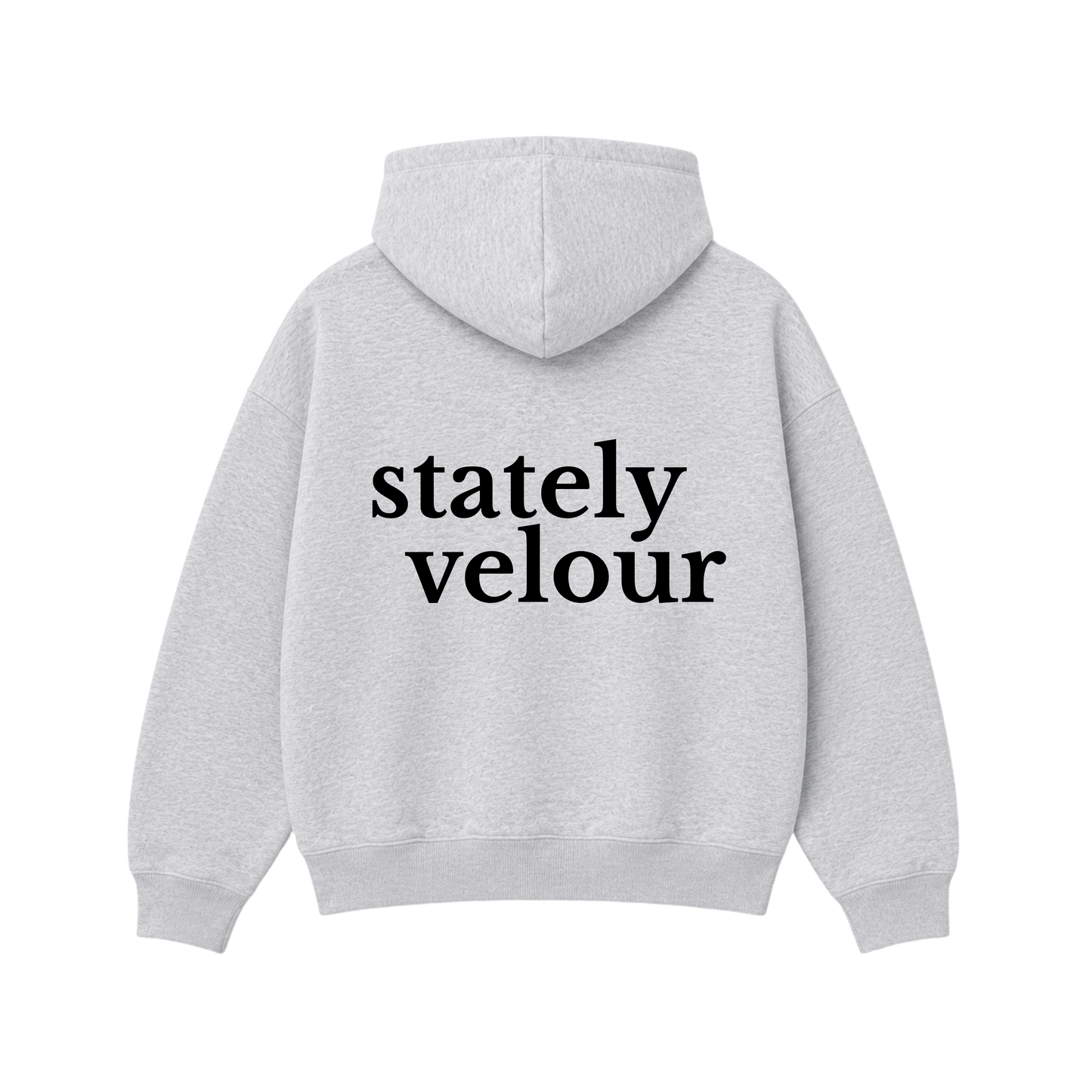 SIGNATURE BOXY HOODIE STONE (PRE-ORDER)
