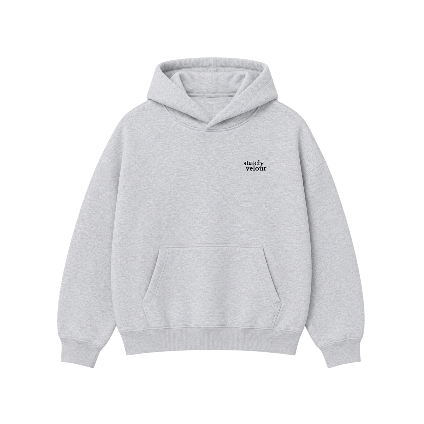 SIGNATURE BOXY HOODIE STONE (PRE-ORDER)